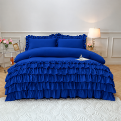 3 Pcs Ruffle Duvet Cover Set