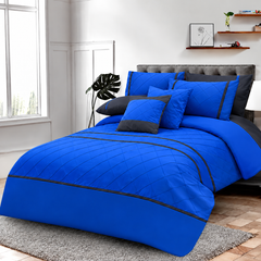 Pinch Pleated Duvet Set 8 Pieces