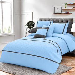 Pinch Pleated Duvet Set 8 Pieces