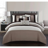 8 Pcs Luxury Pleats Duvet Set (061)
