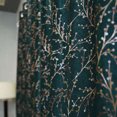 2 PCS PREMIUM QUALITY TEXTURE VELVET CURTAINS - Zink