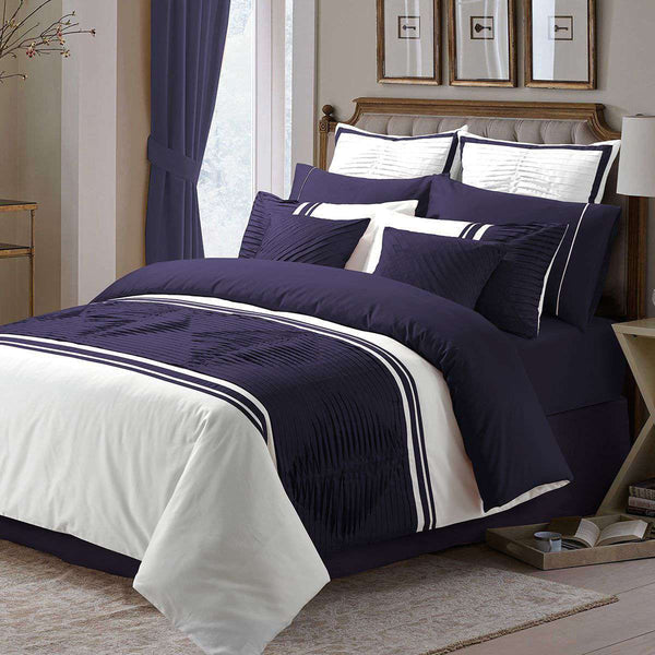 Luxury Horizontal Pleated Duvet Set (196)