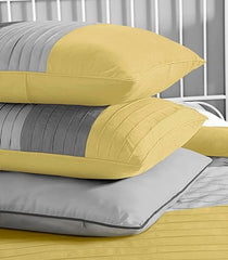 EMBELLISH HORIZONTAL PLEATS DUVET SET (071)