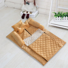 Seven Pieces Velvet Baby Set For Newborn BS-01