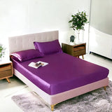 Rangooli Silk fitted sheet - Violet