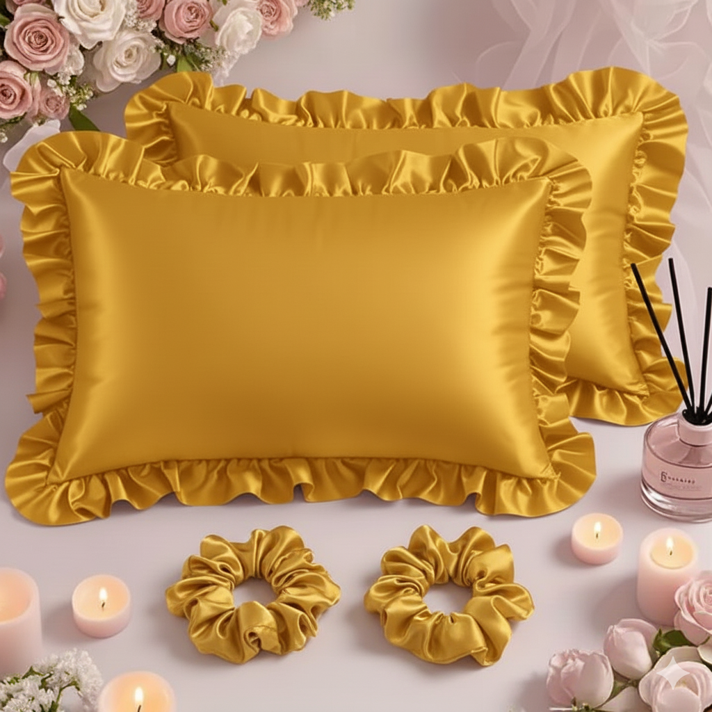 (Pack of 2) Sham Silk Pillow