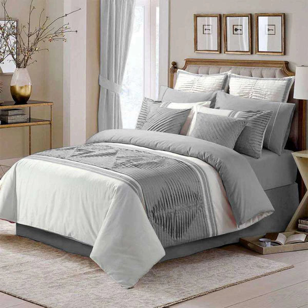 Luxury Horizontal Pleated Duvet Set (205)