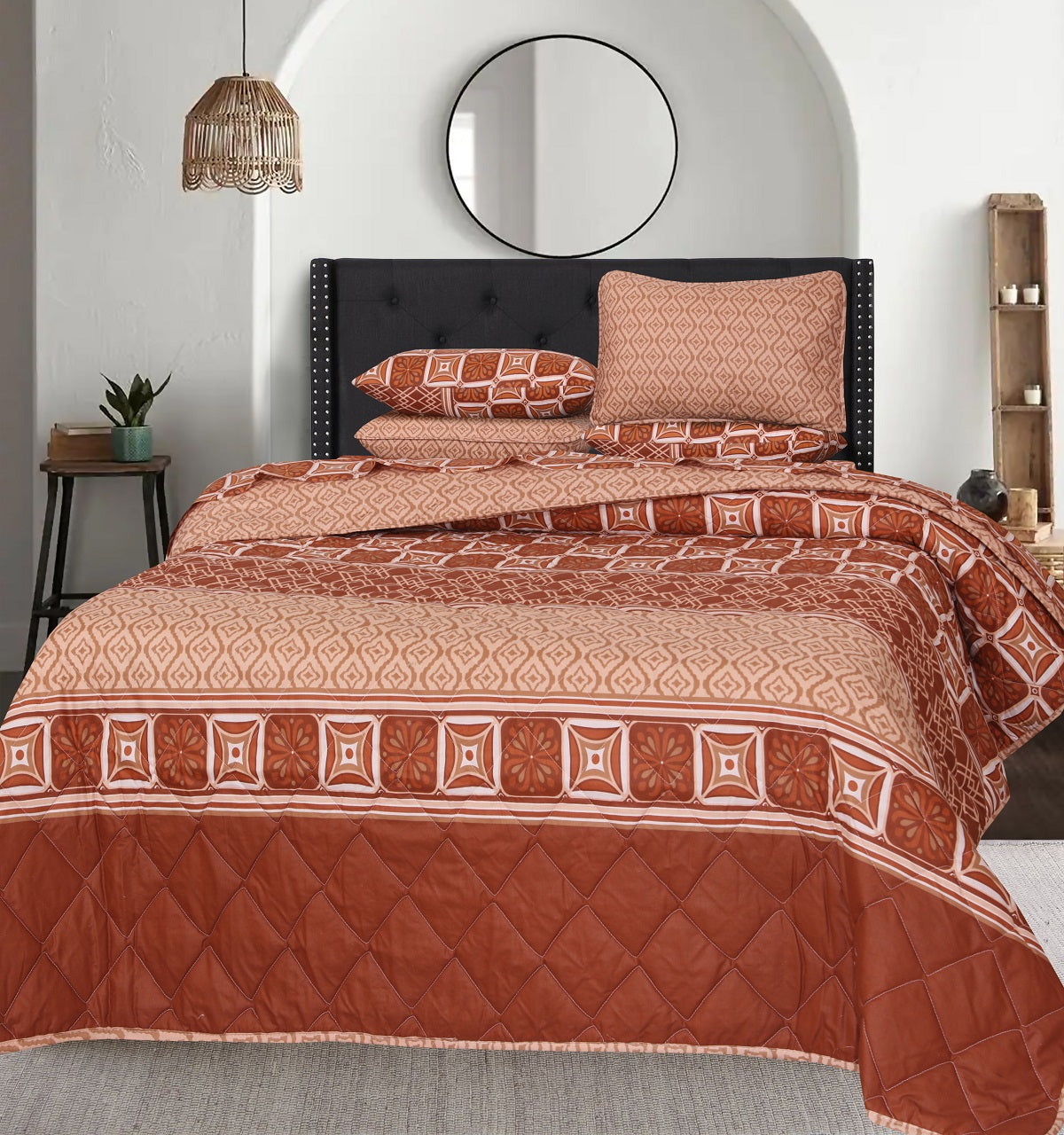 6 Pcs Quilted Comforter Set Design RG-C-7