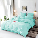 Cross Pleated Duvet Set - Ferozi (031)