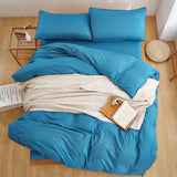 Pain Dyed Duvet Set - Sky Blue (157)