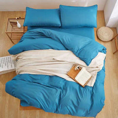 Pain Dyed Duvet Set - Sky Blue (157)