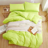 Pain Dyed Duvet Set - Parrot Green (155)