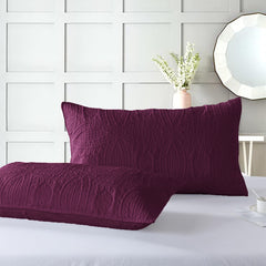 3 Pcs Ultrasonic Bedspread - Purple (008)