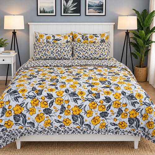 6 Pcs Quilted Comforter Set Design RG-C-58