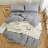 Pain Dyed Duvet Set King Size - Light Grey (158)