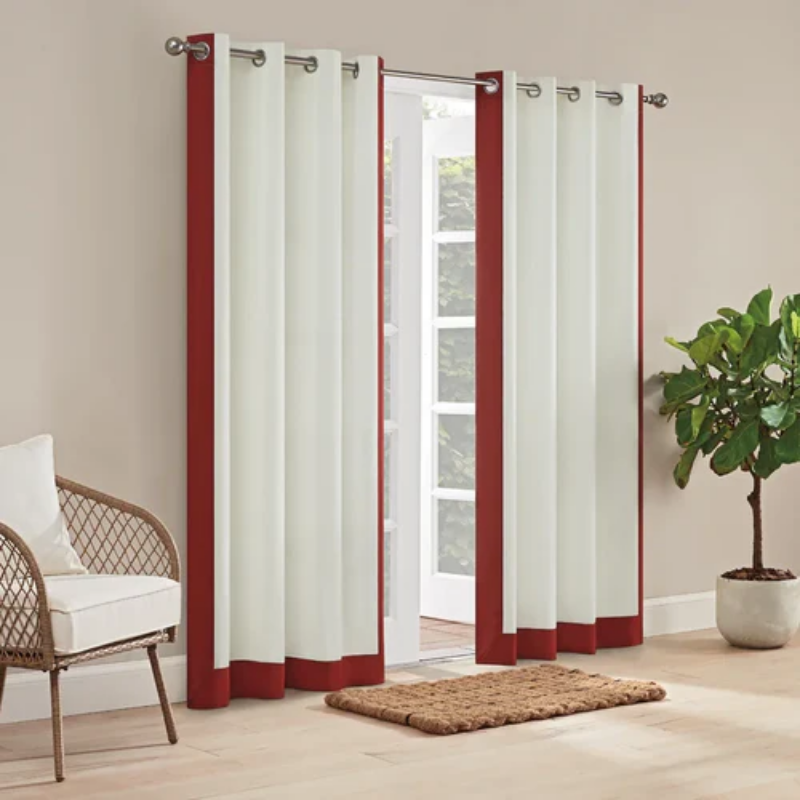 [2] Tone Plain Dyed Curtains with linning - (0107)