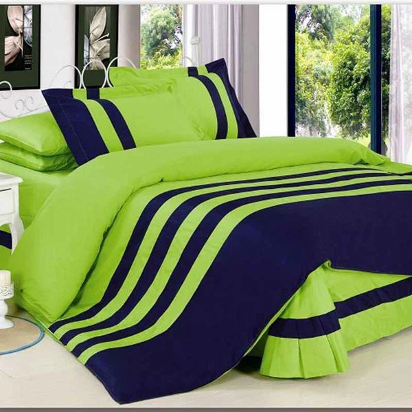 Green & Blue Stripe Duvet Set (208)