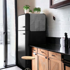 Quilted Punching Fridge Cover-Grey