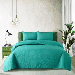 New Design 3 Pcs Ultrasonic Bedspread - Ferozi