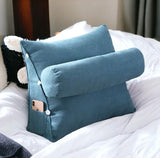 Triangular Back Rest Pillow/Cushion - Sky Blue