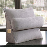 Triangular Back Rest Pillow/Cushion - Grey