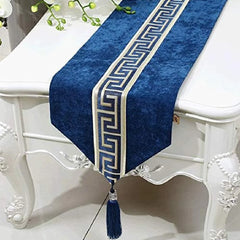 Splendid Velvet Table Runner Navy Blue