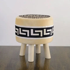 Wooden stool Vercase Design round shape