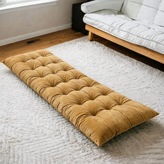 Velvet Sleeping Floor Mattress- Camel