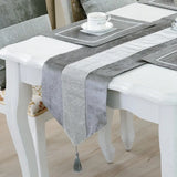 Silk Table Runner Silver