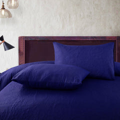 New Design 3 Pcs Ultrasonic Bedspread - Navy Blue
