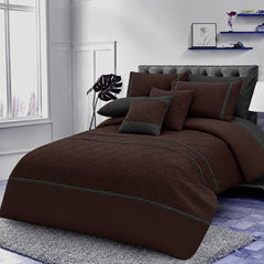 Pinch Pleated Duvet Set 8 Pieces