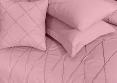 Sammy Cross Pleated  Duvet Set - Pink (271)