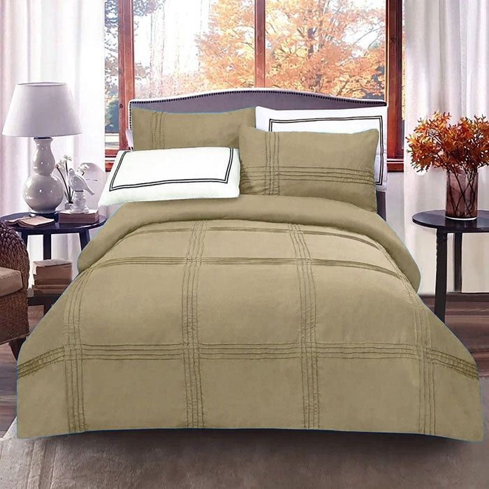 6 Pcs Baratta Pleated Duvet Set